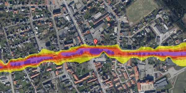 Trafikstøjkort på Østergade 3C, kl. , 9460 Brovst