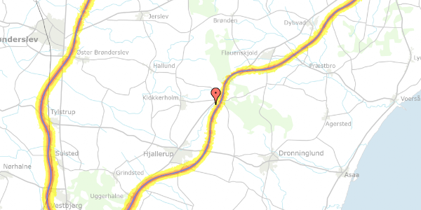 Trafikstøjkort på Ålborgvej 730, 9320 Hjallerup