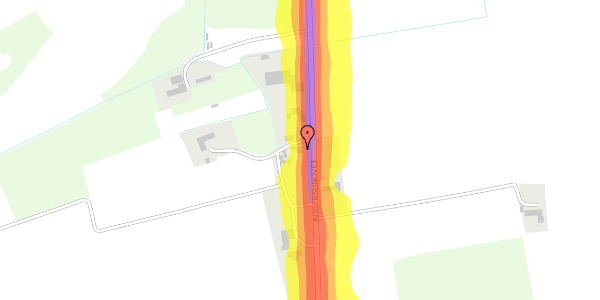 Trafikstøjkort på Aggersundvej 328, 9690 Fjerritslev