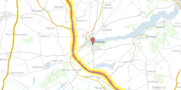 Trafikstøjkort på Sønder Alle 5, 2. 5, 9500 Hobro