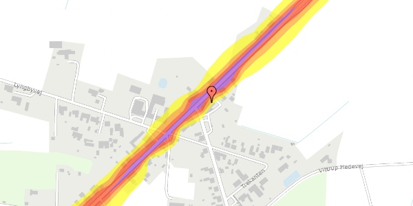 Trafikstøjkort på Løkkensvej 821, 9480 Løkken