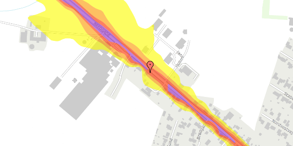 Trafikstøjkort på Bredgade 59, 9610 Nørager