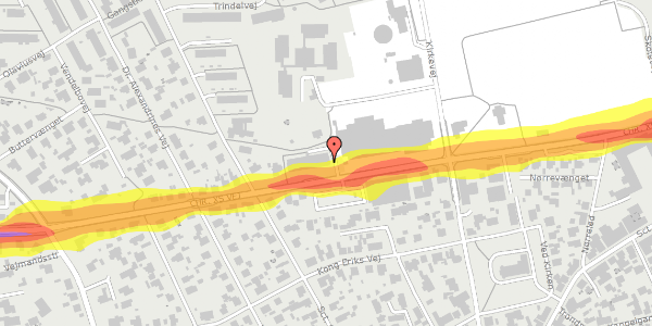 Trafikstøjkort på Chr. Xs Vej 52, 1. tv, 9990 Skagen