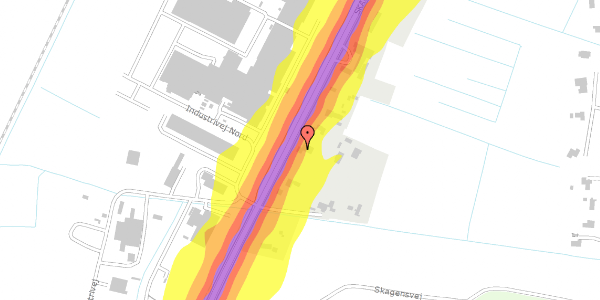 Trafikstøjkort på Skagensvej 118, 9982 Ålbæk