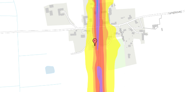 Trafikstøjkort på Aalborgvej 39, 9520 Skørping