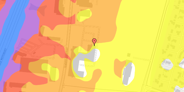 Trafikstøjkort på Juelstrupparken 15, 9530 Støvring