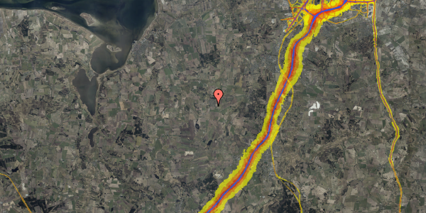 Trafikstøjkort på Søndervænget 1B, 9530 Støvring