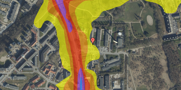 Trafikstøjkort på Borgmester Jørgensens Vej 3, 2. 190, 9000 Aalborg