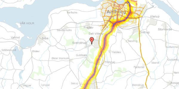 Trafikstøjkort på Danagården 101, 9230 Svenstrup J