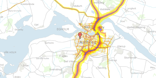 Trafikstøjkort på Solbyen 59, 9000 Aalborg