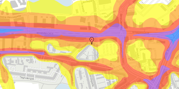 Trafikstøjkort på Stormgade 12, st. tv, 9000 Aalborg