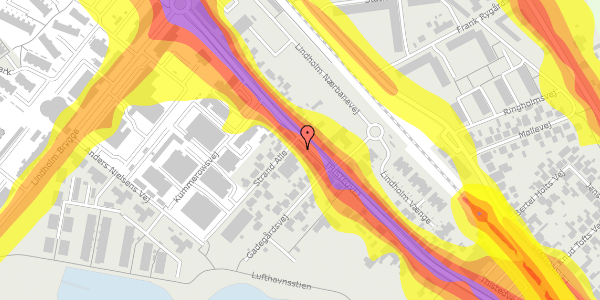 Trafikstøjkort på Thistedvej 52, 1. , 9400 Nørresundby