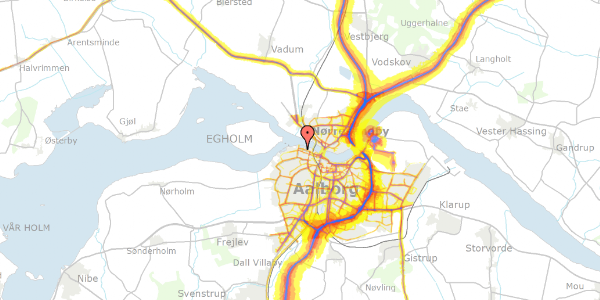 Trafikstøjkort på Tordenskjoldsgade 9, 3. th, 9000 Aalborg