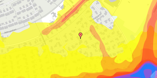 Trafikstøjkort på Tornhøjparken 138, 9220 Aalborg Øst