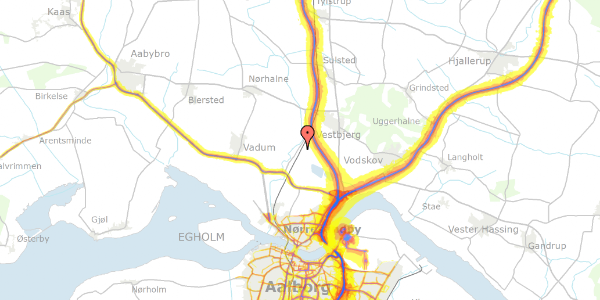 Trafikstøjkort på Ved Banen 5, 9400 Nørresundby