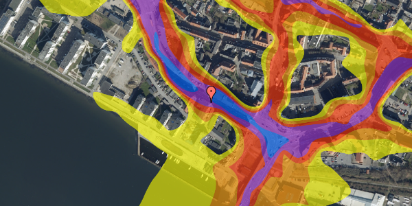 Trafikstøjkort på Vesterbrogade 6, 1. 1, 9400 Nørresundby