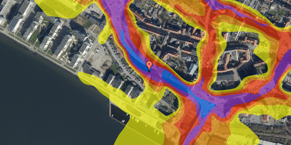 Trafikstøjkort på Vesterbrogade 8, 2. tv, 9400 Nørresundby