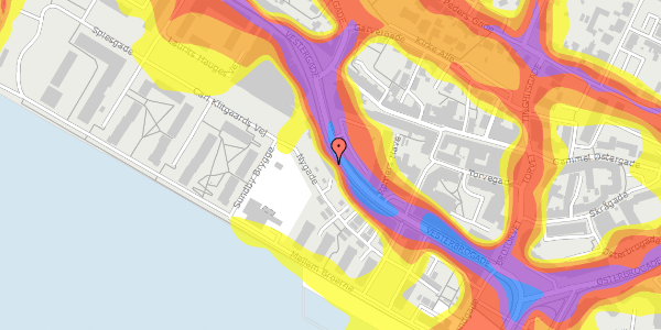 Trafikstøjkort på Vesterbrogade 20, 2. th, 9400 Nørresundby