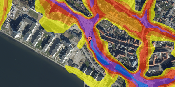 Trafikstøjkort på Vesterbrogade 26, 2. tv, 9400 Nørresundby