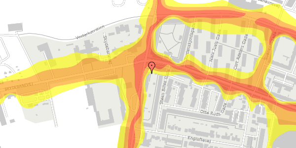 Trafikstøjkort på Vestre Fjordvej 48, 2. tv, 9000 Aalborg