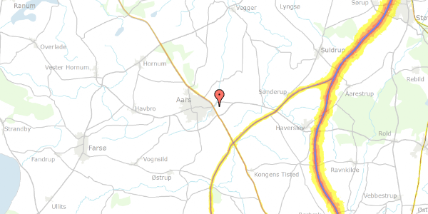 Trafikstøjkort på Sjøstrupbro 5, 9600 Aars