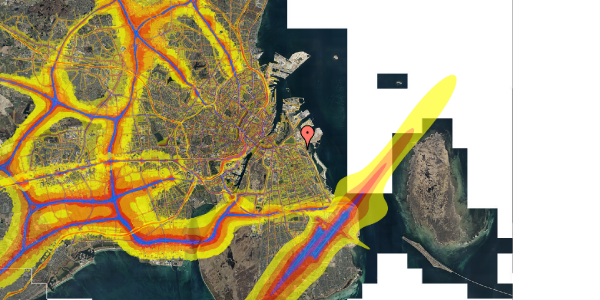 Trafikstøjkort på Strandlodsvej 27L, 3. tv, 2300 København S