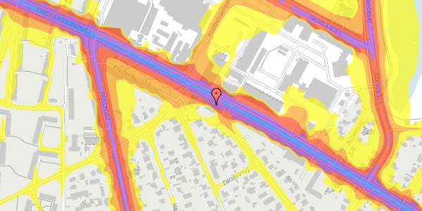 Trafikstøjkort på Frederikssundsvej 277, 2700 Brønshøj