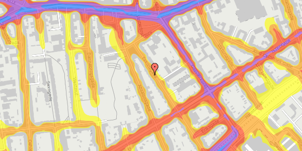 Trafikstøjkort på Eskildsgade 16, 5. , 1657 København V