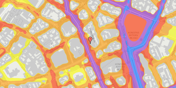 Trafikstøjkort på Kristen Bernikows Gade 2, st. th, 1105 København K