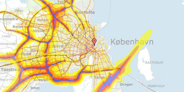 Trafikstøjkort på Lille Kongensgade 20A, 3. , 1074 København K