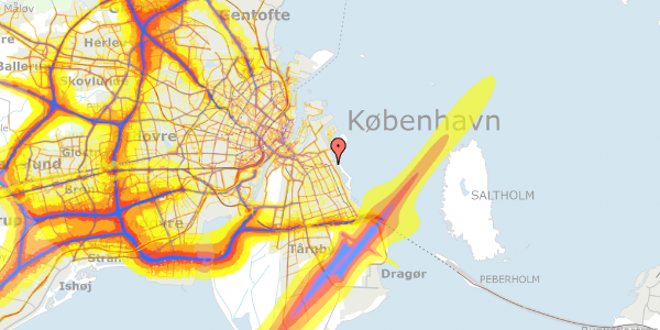 Trafikstøjkort på Sundby Parkvej 1, 1. tv, 2300 København S