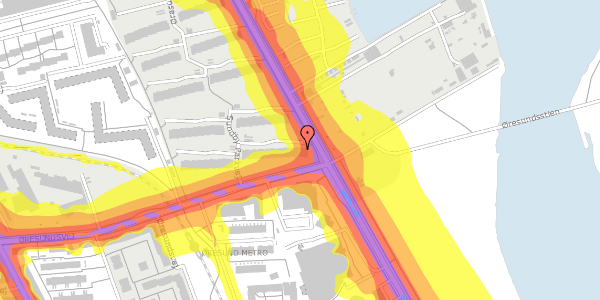 Trafikstøjkort på Sundby Parkvej 10, st. th, 2300 København S