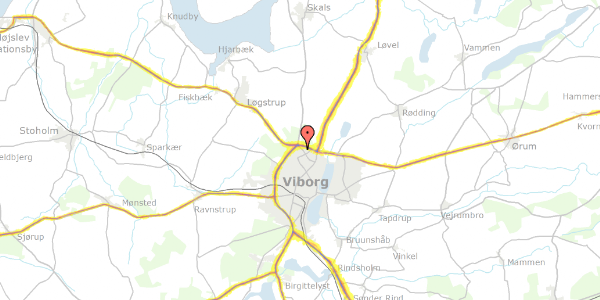 Trafikstøjkort på Engelsborgvej 59, 8800 Viborg