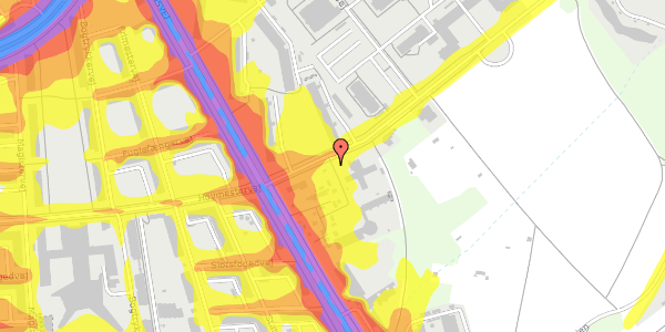 Trafikstøjkort på Bispebjerg Bakke 4, 2400 København NV