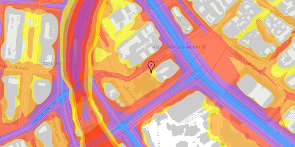 Trafikstøjkort på Jernbanegade 11, 6. , 1608 København V