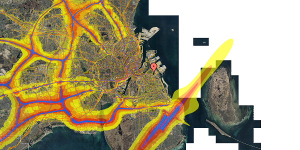 Trafikstøjkort på Prags Boulevard 49, st. tv, 2300 København S