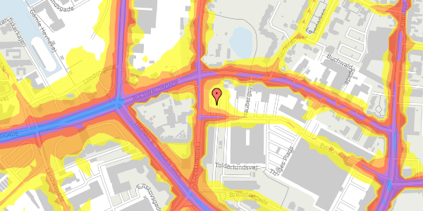 Trafikstøjkort på Tolderlundsvej 15, 2. 3, 5000 Odense C