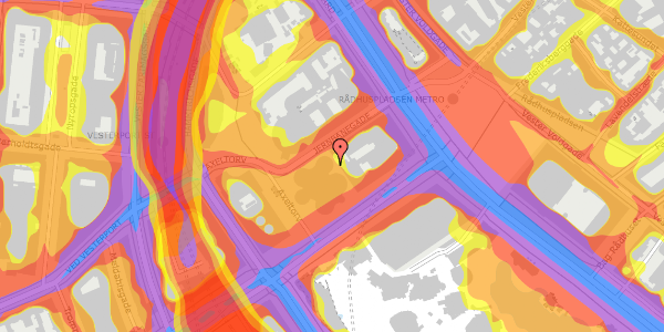 Trafikstøjkort på Jernbanegade 9, 1608 København V