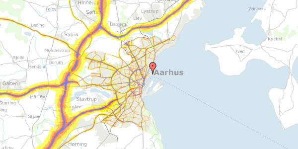 Trafikstøjkort på Grete Løchtes Gade 1, 6. 4, 8000 Aarhus C