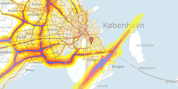 Trafikstøjkort på Remisevej 12, 2300 København S