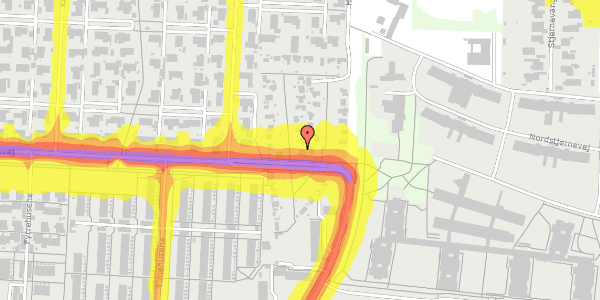 Trafikstøjkort på Haveforeningen Hersted 49, 2600 Glostrup