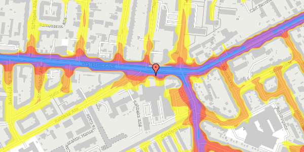 Trafikstøjkort på Vesterbrogade 149, 1. b5, 1620 København V