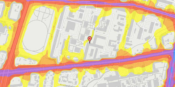 Trafikstøjkort på Nimbusparken 22, 1. , 2000 Frederiksberg