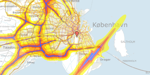 Trafikstøjkort på Hf. Bryggen 54, 2300 København S