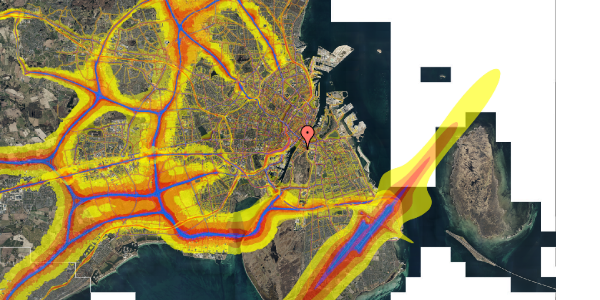 Trafikstøjkort på Snorresgade 13, st. , 2300 København S