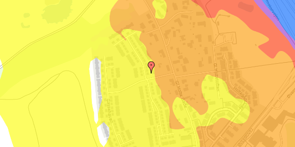 Trafikstøjkort på Gassehaven 6, 2840 Holte