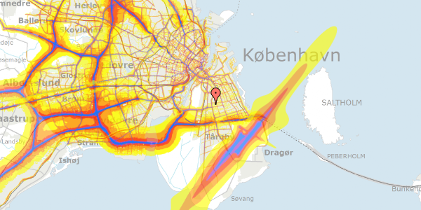 Trafikstøjkort på Hf. Engvang 42, 2300 København S