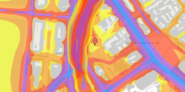 Trafikstøjkort på Axeltorv 9, 2. , 1609 København V