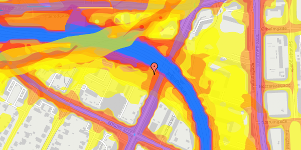 Trafikstøjkort på Nordre Fasanvej 207A, 4. 19, 2000 Frederiksberg