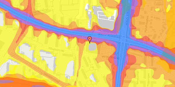 Trafikstøjkort på Stumpedal 1, 3. th, 2730 Herlev